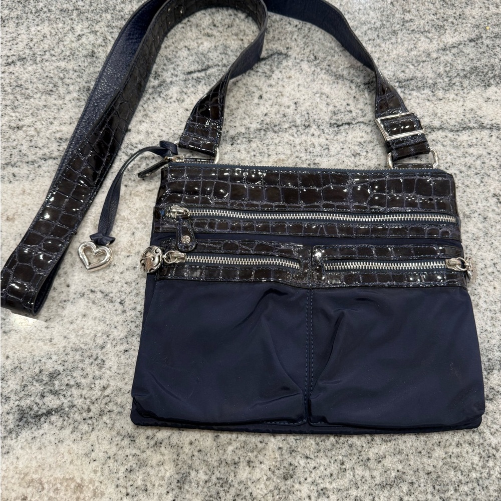 Brighton Navy Blue Crossbody Bag